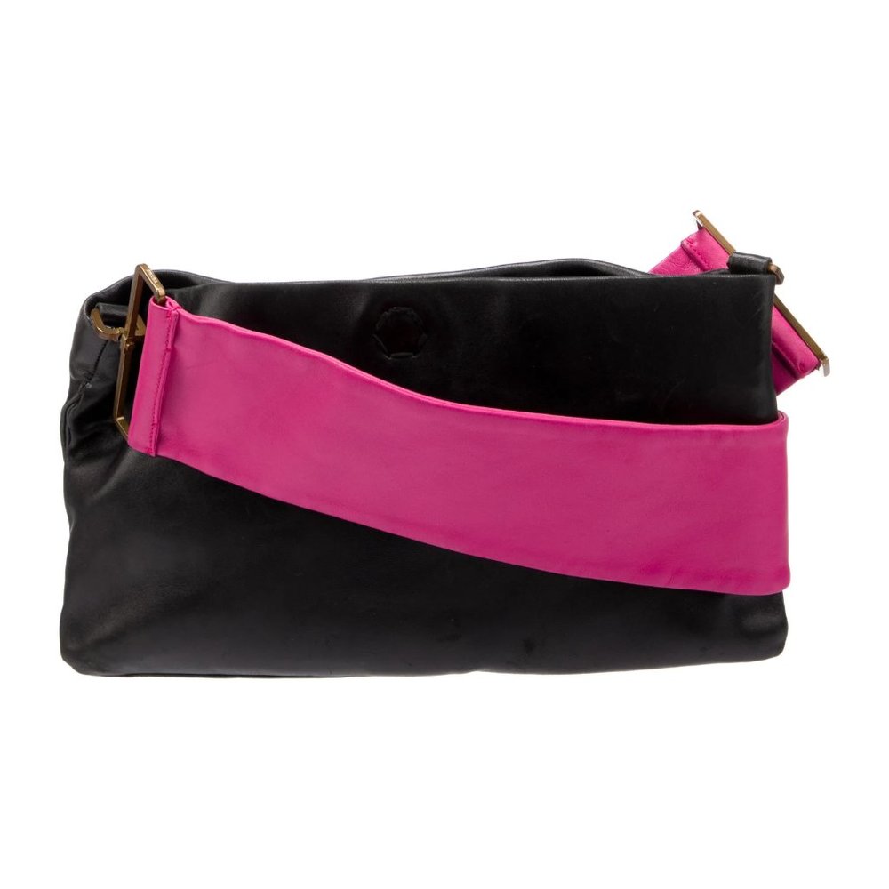 PRADA Nappa Shoulder Bag Pink Strap